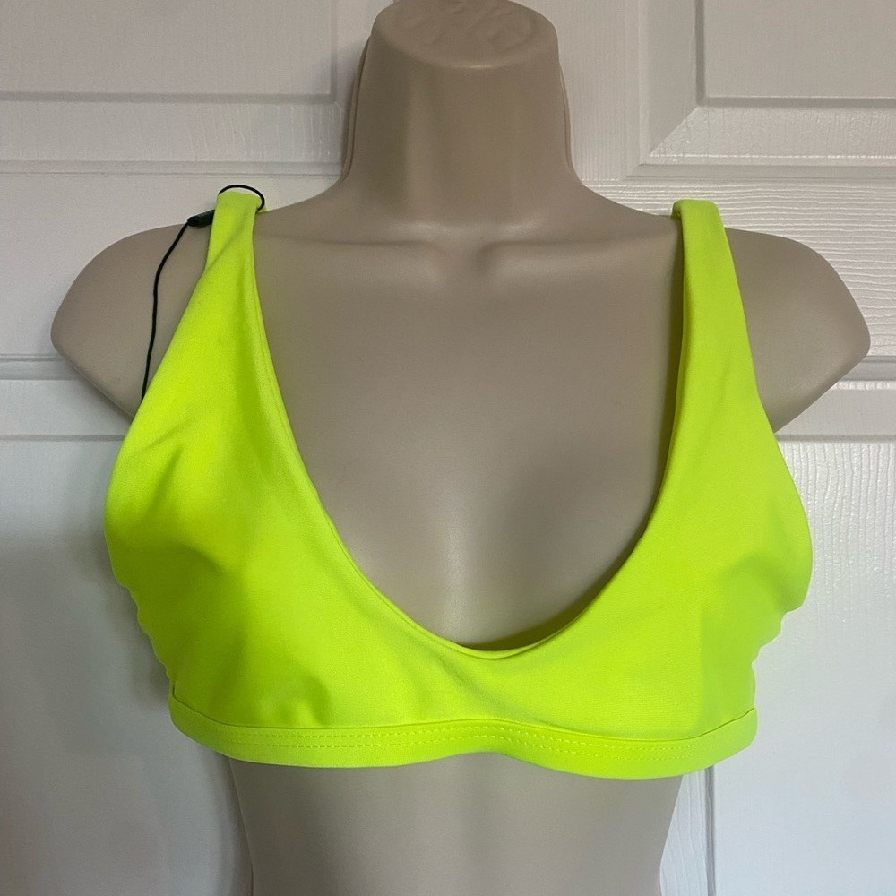 NWOT Neon Yellow/Green Zaful Bikini Top